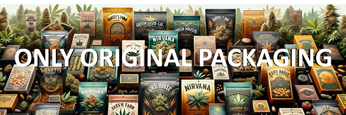 Cannabis seeds original package